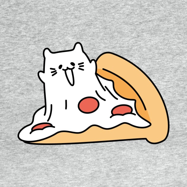 Meowzzarella Pizza The Mozzarella Cheese Cat by Attapet Original